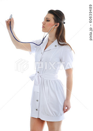 The doctor on a white background The doctor on a white background 60639489