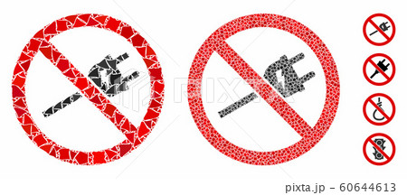 No electric cord Composition Icon of Uneven Parts 60644613