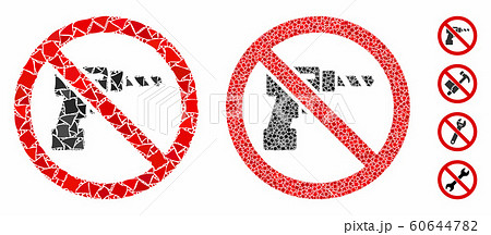 No drill Mosaic Icon of Raggy Parts 60644782
