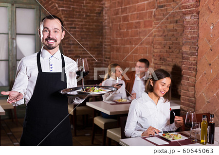 Male waiter in country restaurant 60645063