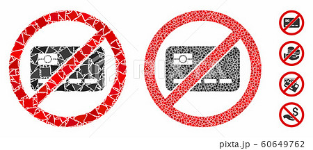 No banking card Composition Icon of Humpy Items No banking card Composition Icon of Humpy Items 60649762
