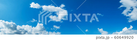 Panorama sky with cloud on a sunny day. Panorama sky with cloud on a sunny day. 60649920