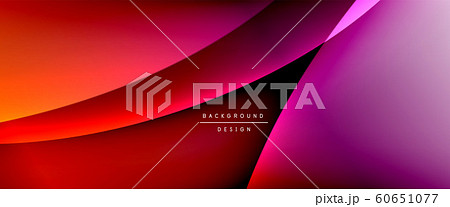 Wave liquid style lines with shadows and light on gradient background. Trendy simple fluid color gradient abstract background with dynamic straight shadow line effect Wave liquid style lines with shadows and light on gradient background. Trendy simple fluid color gradient abstract background with dynamic straight shadow line effect 60651077