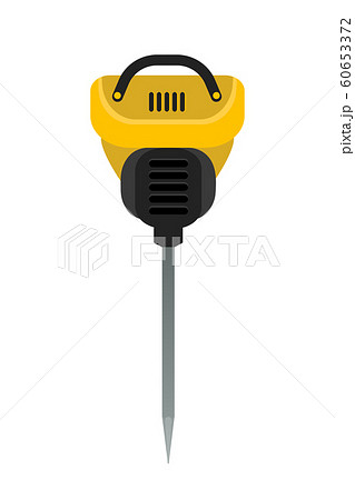 Jackhammer flat vector illustration Jackhammer flat vector illustration 60653372
