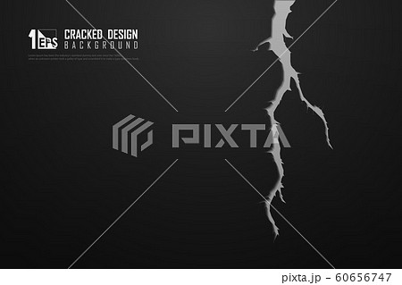 Abstract luxury black and white cracked design background. 60656747