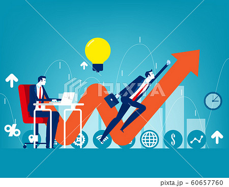 Entrepreneur startup. Concept buisness vector 60657760