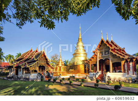 Wat Phra Singh in Winter, Chiangmai, Thailand Wat Phra Singh in Winter, Chiangmai, Thailand 60659632