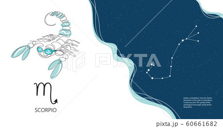 Zodiac background. Constellation Scorpio. The element of water. Zodiac background. Constellation Scorpio. The element of water. 60661682