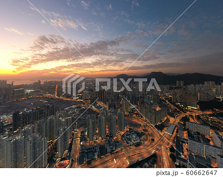 8 Dec 2019 Top view of kowloon of hong kong city 60662647