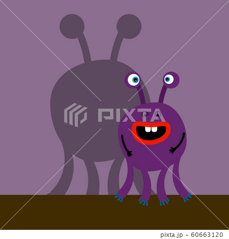Surprized monster with shadow Surprized monster with shadow 60663120