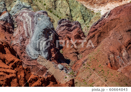 Rainbow valley with bright land colors in Atacama Rainbow valley with bright land colors in Atacama 60664843