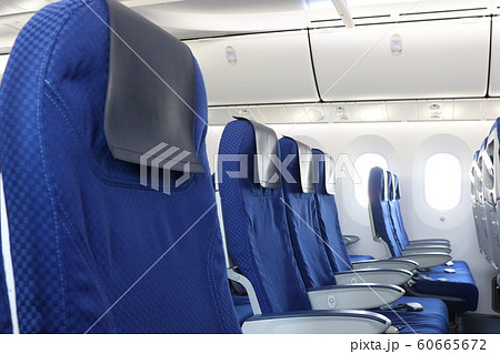 空席の飛行機内 空席の飛行機内 60665672