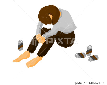 うなだれている人のイラスト素材