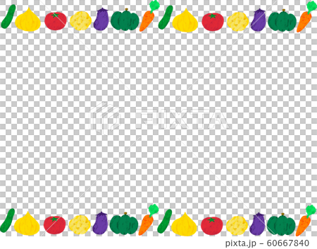 Vegetable frame - Stock Illustration [60667840] - PIXTA