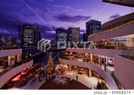 横浜駅近辺のビジネス街の夕景 横浜駅近辺のビジネス街の夕景 60668974