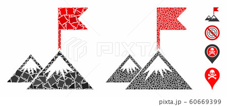 Mission flag Composition Icon of Humpy Parts Mission flag Composition Icon of Humpy Parts 60669399