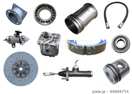 Lot of new auto spare parts. Set with many isolated items for shop or aftermarket. 60669754