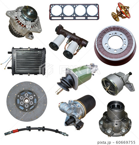 Lot of new auto spare parts. Set with many isolated items for shop or aftermarket. Lot of new auto spare parts. Set with many isolated items for shop or aftermarket. 60669755