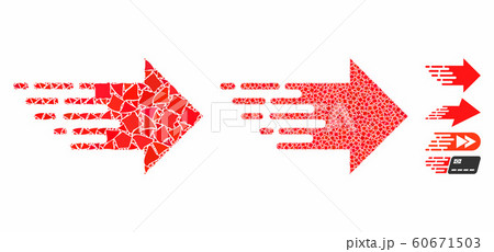 Express right movement Composition Icon of Raggy Items 60671503