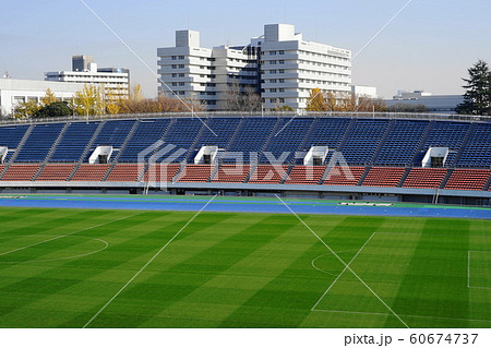 12月 世田谷67駒沢陸上競技場 都立駒沢ｵﾘﾝﾋﾟｯｸ公園の写真素材