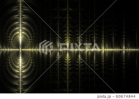 Abstract fractal pattern on black background 60674844