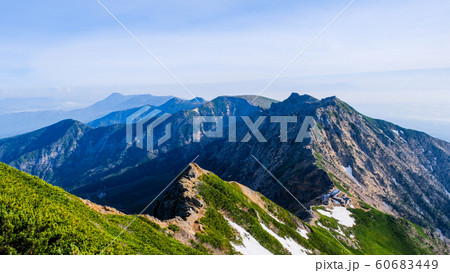 春の八ヶ岳登山 （赤岳から北八ヶ岳方面を望む） 60683449