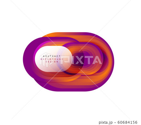 Vector abstract geometric bubble banner created with round shapes. Trendy simple button. Illustration For Wallpaper, Banner, Background, Card, Book Illustration, landing page 60684156