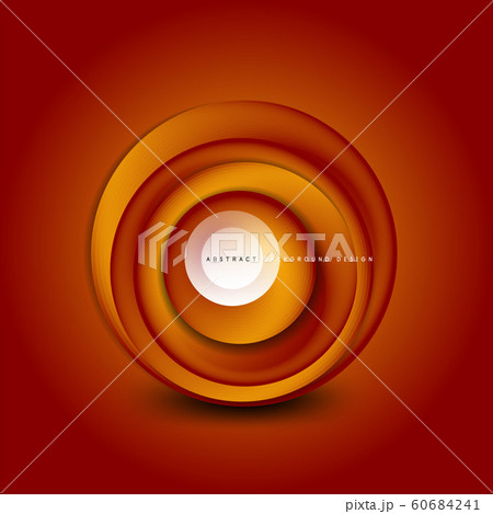 Vector swirl circle banner, 3d style abstract sphere or round shape icon or background templates. Vector Illustration For Wallpaper, Banner, Background, Card, Book Illustration, landing page 60684241