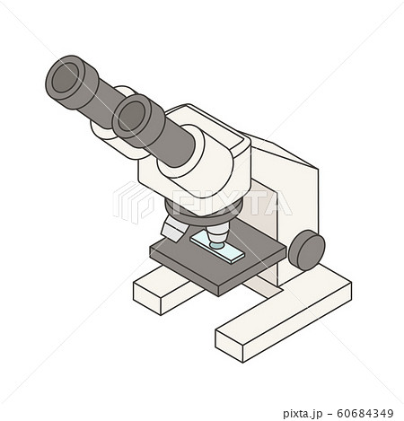 双眼顕微鏡のイラスト素材