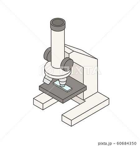 単眼顕微鏡のイラスト素材