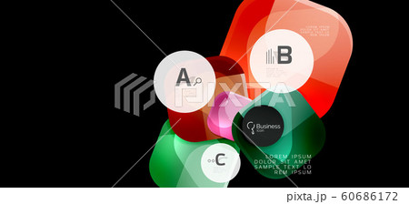 Modern advertising concept for wallpaper design. Vector info graphic design. Vector design concept. Business presentation. Abstract geometric frame. 60686172