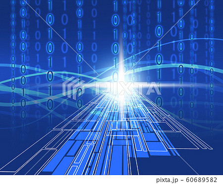 幾何学模様 抽象的 未来的 ビジネス背景 曲線模様 図形のイラスト素材 6065
