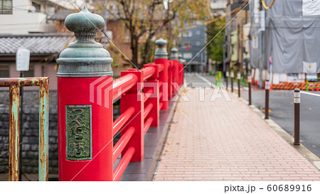 佃島 佃小橋の風景 佃島 佃小橋の風景 60689916