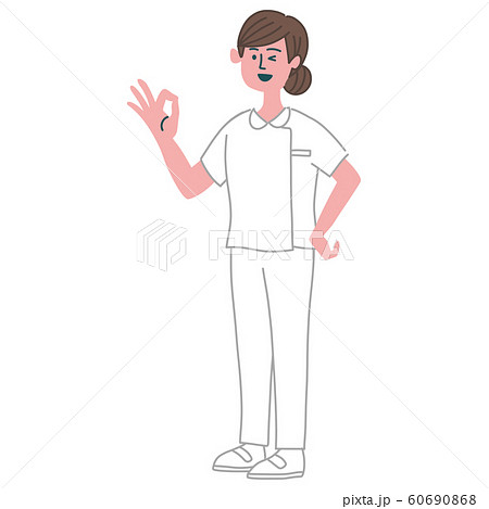 白衣　看護師　OK 女性 60690868