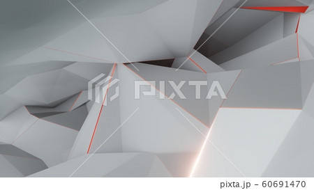 Background of triangles with luminous edges 60691470