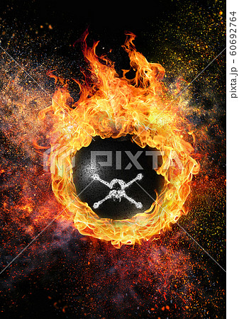 爆弾が爆発する瞬間のクローズアップ 爆弾が爆発する瞬間のクローズアップ 60692764