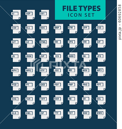file type Icon set 60692858