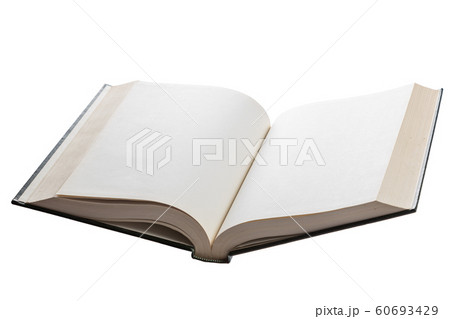 Blank white pages in an open book Blank white pages in an open book 60693429