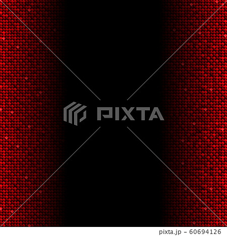 Background made of red sequins, glitters dots Background made of red sequins, glitters dots 60694126