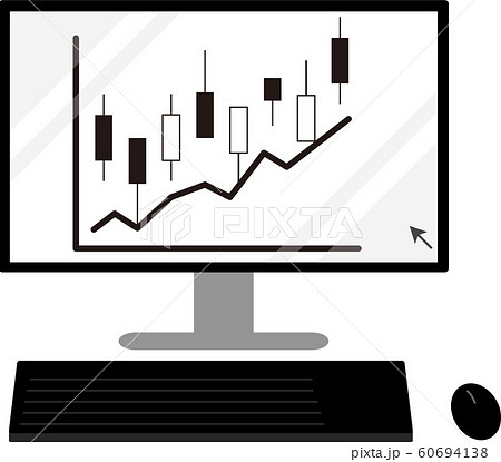 投資 株価 イメージのイラスト素材