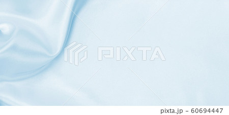 Smooth elegant blue silk or satin luxury cloth 60694447