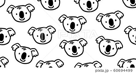cute koala australia scandinavian seamless pattern 60694499