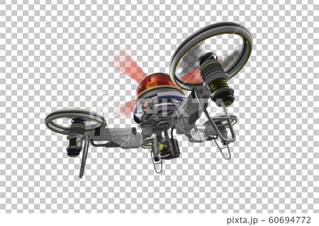 警察ドローン(カメラ装備型:透過素材バージョン) 警察ドローン(カメラ装備型:透過素材バージョン) 60694772