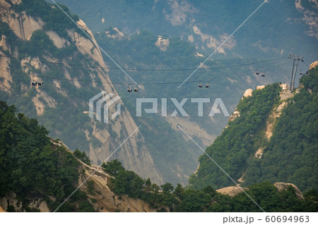 Cable car to the top of Huashan Mountain Cable car to the top of Huashan Mountain 60694963
