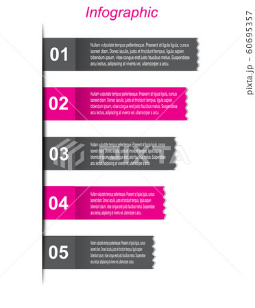 Info-graphic design template. 60695357