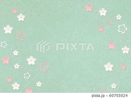 和風背景素材-桜-花 60703024