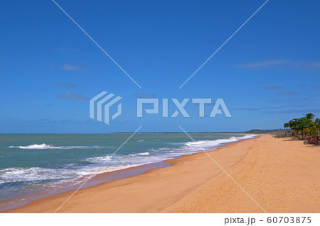 Beautiful sandy beach Praia Do Apua, Mutari and Brava, Santa Cruz Cabralia, Porto Seguro, Bahia, Brazil Beautiful sandy beach Praia Do Apua, Mutari and Brava, Santa Cruz Cabralia, Porto Seguro, Bahia, Brazil 60703875