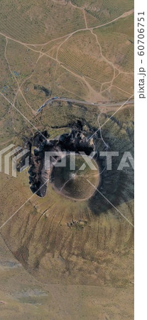 中国内モンゴルにある火山の空撮り 60706751