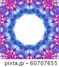 blue purple circle geometric ornament isolated  60707655