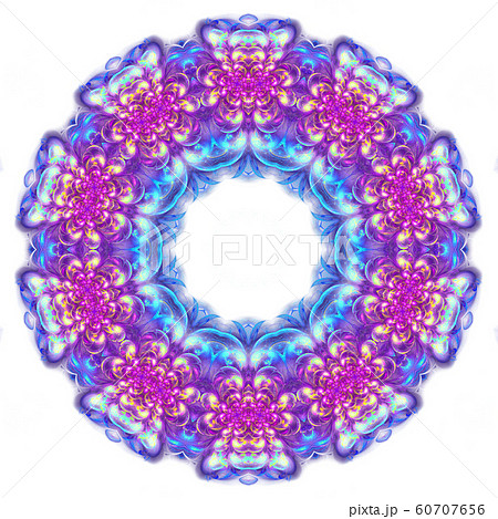 blue purple circle geometric ornament isolated blue purple circle geometric ornament isolated 60707656